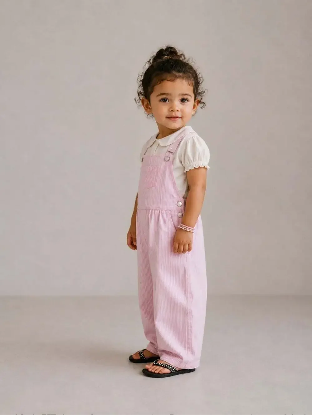 Vintage OshKosh B’Gosh Pink Stripe Overalls 18M Girls Cotton Railroad